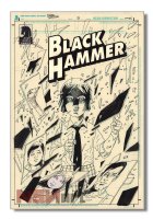 BLACK HAMMER Issue 08 Page Unused Cover Comic Art